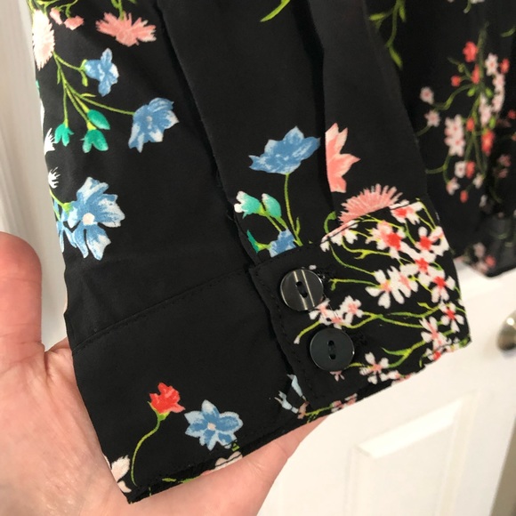 Lane Bryant Black Floral Lace Top - Picture 3 of 5